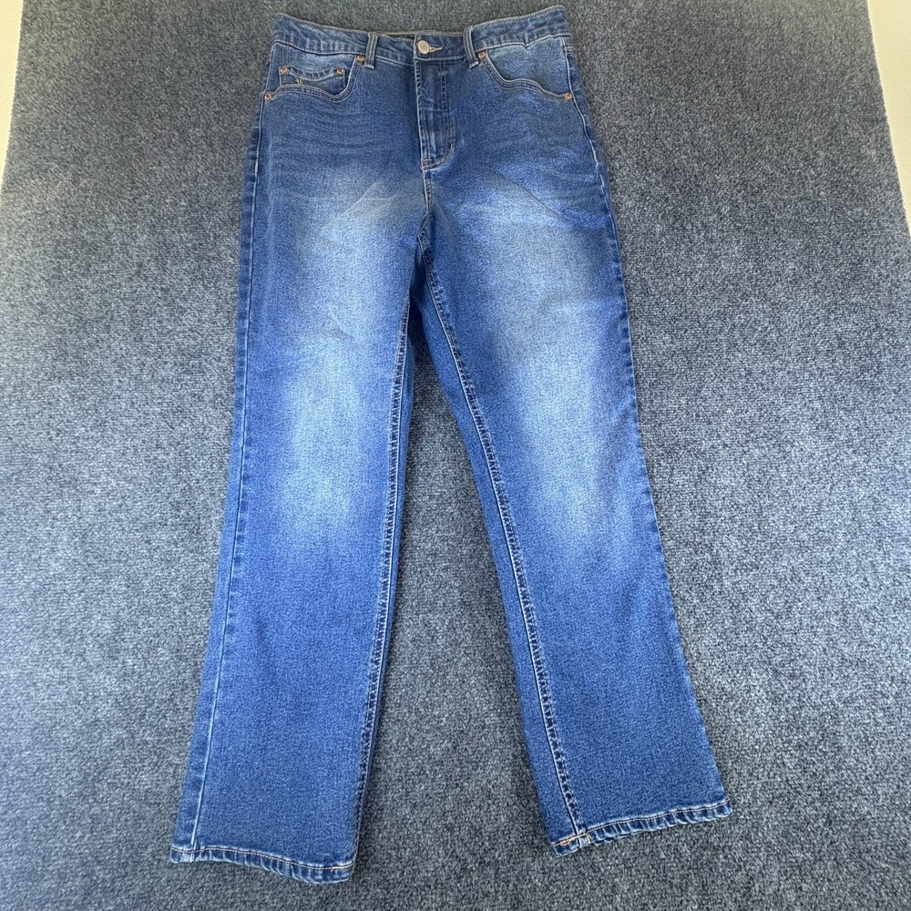 Frye Jeans Womens 31x27 Blue Denim Cotton Stretch High Rise‎ Straight Leg Casual
